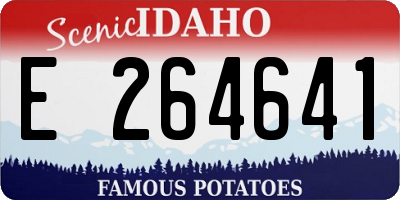 ID license plate E264641