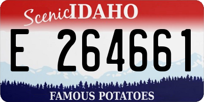 ID license plate E264661