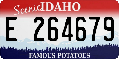 ID license plate E264679