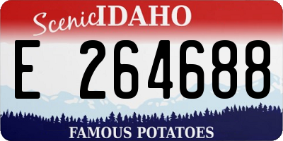 ID license plate E264688