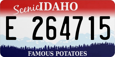 ID license plate E264715
