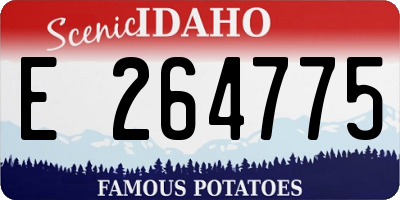 ID license plate E264775
