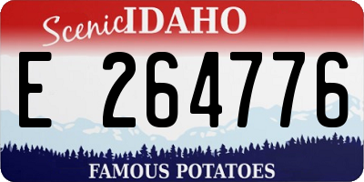 ID license plate E264776