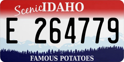 ID license plate E264779