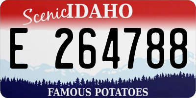 ID license plate E264788