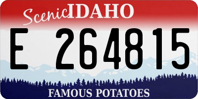 ID license plate E264815