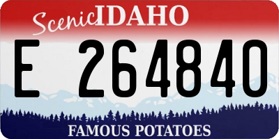ID license plate E264840