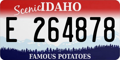 ID license plate E264878