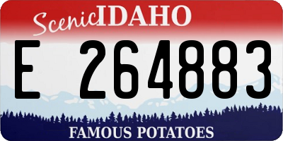 ID license plate E264883