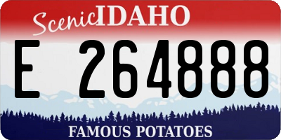 ID license plate E264888