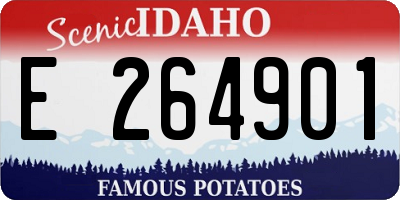 ID license plate E264901