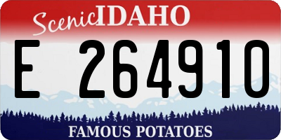 ID license plate E264910