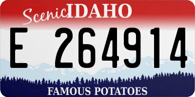 ID license plate E264914