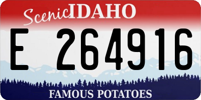 ID license plate E264916