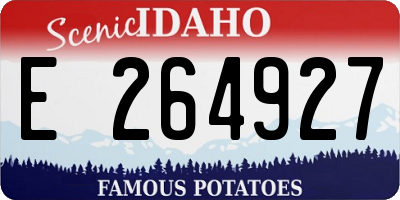 ID license plate E264927