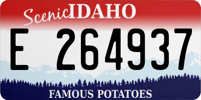 ID license plate E264937