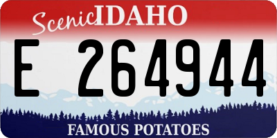 ID license plate E264944