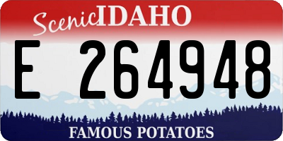 ID license plate E264948