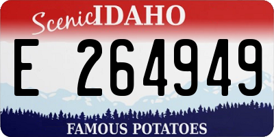 ID license plate E264949