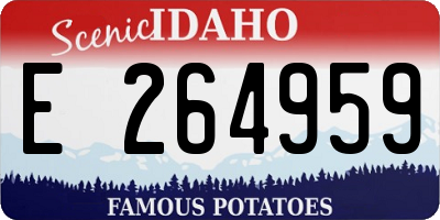 ID license plate E264959