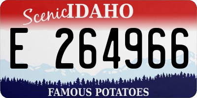 ID license plate E264966