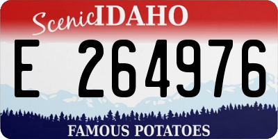 ID license plate E264976