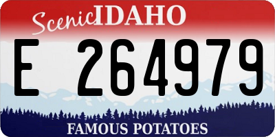 ID license plate E264979