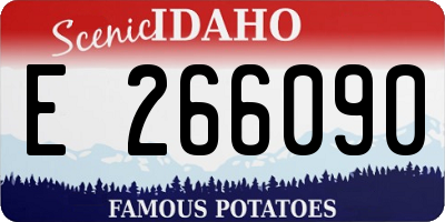ID license plate E266090