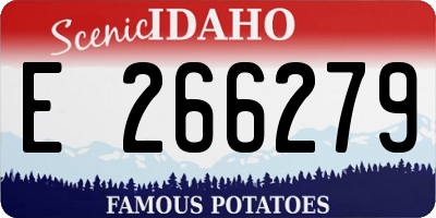 ID license plate E266279