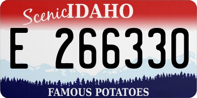 ID license plate E266330