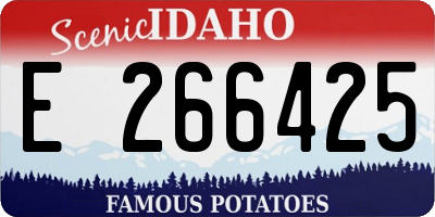 ID license plate E266425