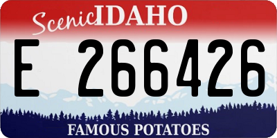 ID license plate E266426
