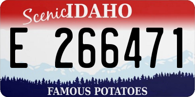 ID license plate E266471