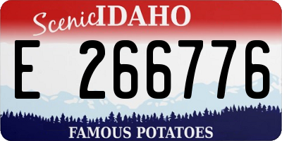 ID license plate E266776