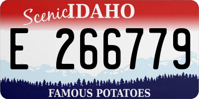 ID license plate E266779