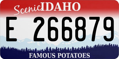ID license plate E266879