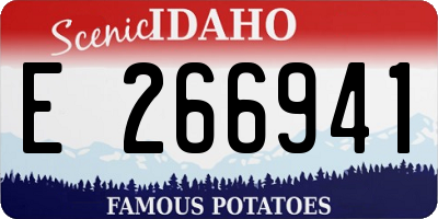 ID license plate E266941