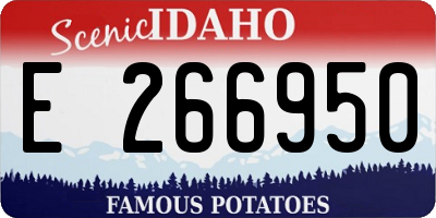 ID license plate E266950