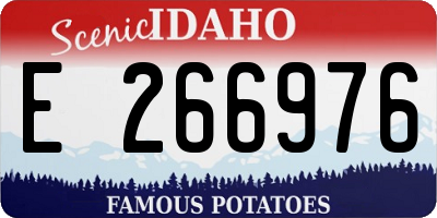 ID license plate E266976