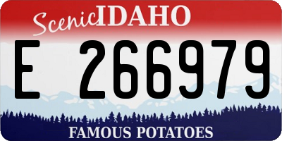 ID license plate E266979