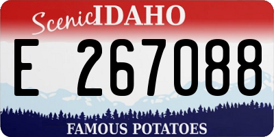 ID license plate E267088