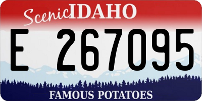 ID license plate E267095
