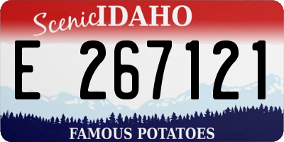 ID license plate E267121