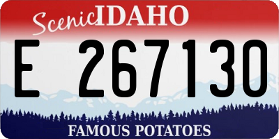 ID license plate E267130