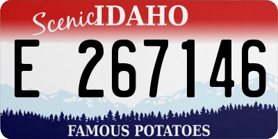 ID license plate E267146