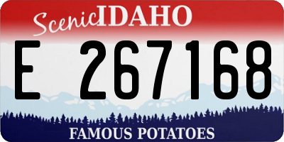 ID license plate E267168