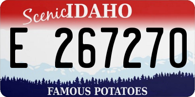 ID license plate E267270