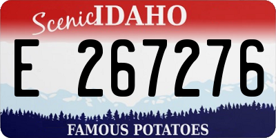 ID license plate E267276
