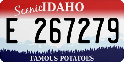 ID license plate E267279