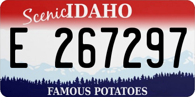 ID license plate E267297